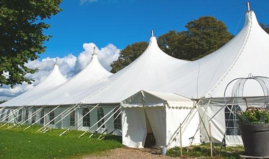 sleek white portable restrooms for outdoor events, providing a reliable and functional option for those in need in Anna Maria